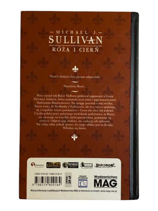 Róża i cierń Kroniki Riyrii Tom 2 Michael J. Sullivan