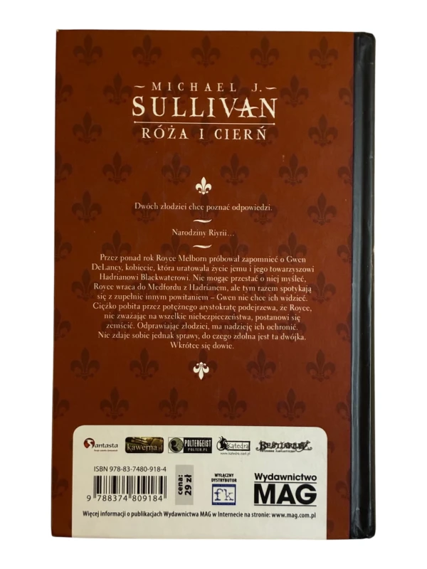 Róża i cierń Kroniki Riyrii Tom 2 Michael J. Sullivan