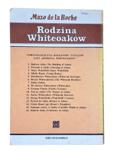 We dworze Whiteoaków Rodzina Whiteoaków Mazo de la Roche