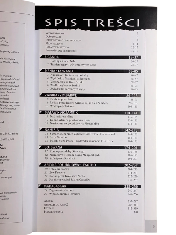 Afryka południowa i wschodnia National Geographic
