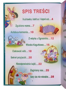 Wesoła huśtawka Królik Pędzipiętek i Koziołek Rogalik Wiktor Laskowski