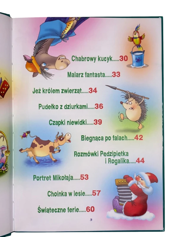 Wesoła huśtawka Królik Pędzipiętek i Koziołek Rogalik Wiktor Laskowski