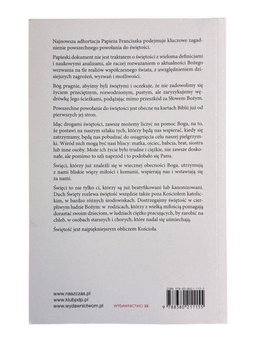 Adhortacja Apostolska Gaudete et exsultate Papież Franciszek
