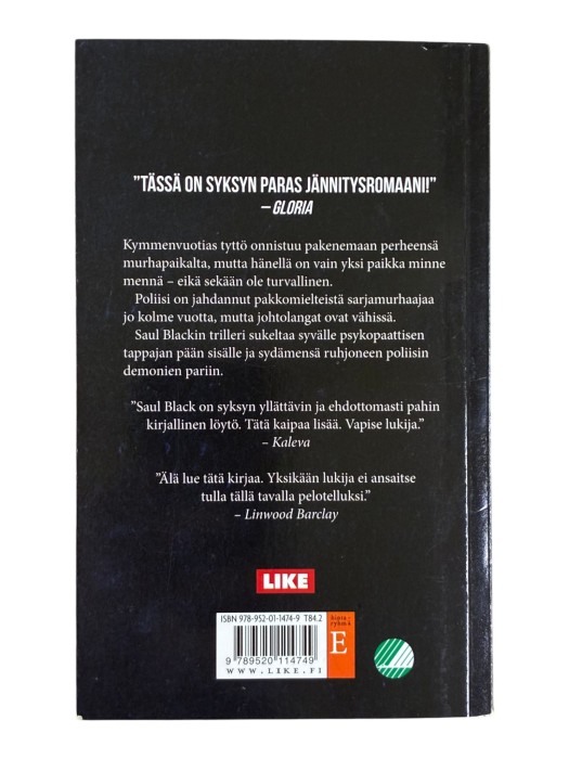 Tappamisen pitkä oppimäärä Saul Black
