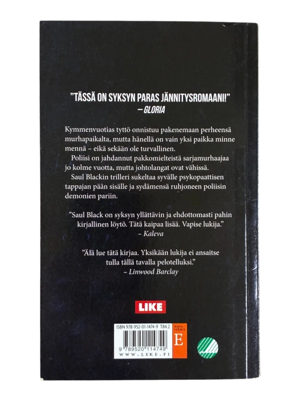 Tappamisen pitkä oppimäärä Saul Black