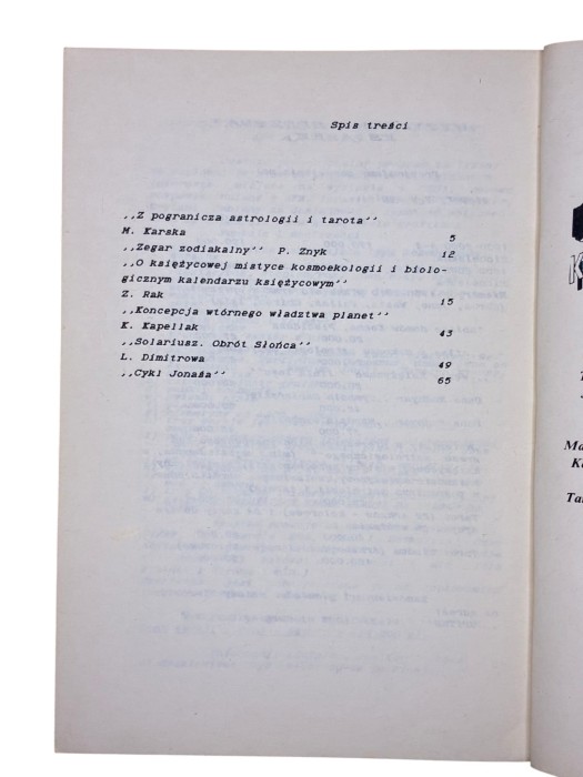 Materiały z pierwszego międzynarodowego astrologicznego kongresu 1993