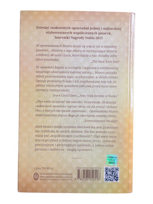 Zbyt wiele szczęścia Alice Munro