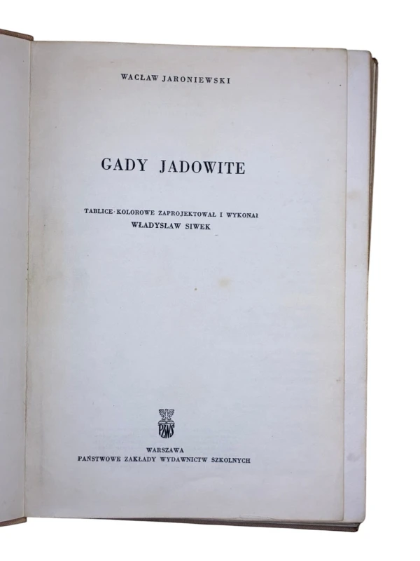 Gady jadowite Wacław Jaroniewski