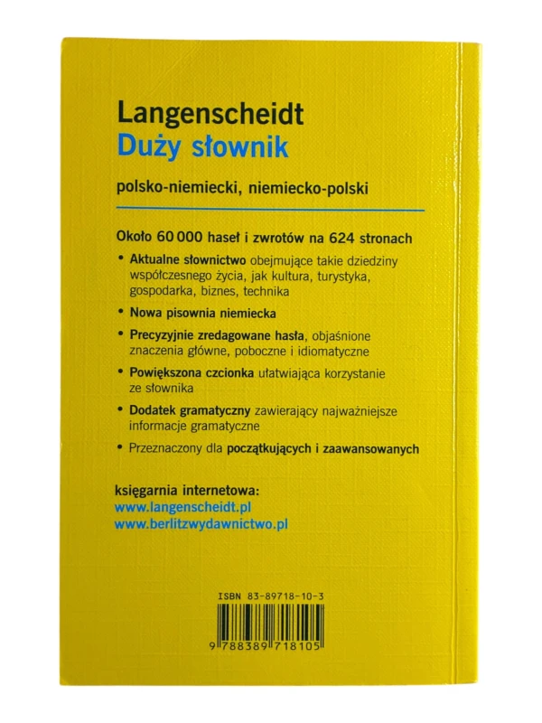 Langenscheidt Duży słownik polsko-niemiecki, niemiecko-polski