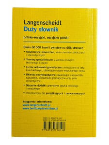 Langenscheidt Duży słownik polsko-rosyjski, rosyjsko-polski