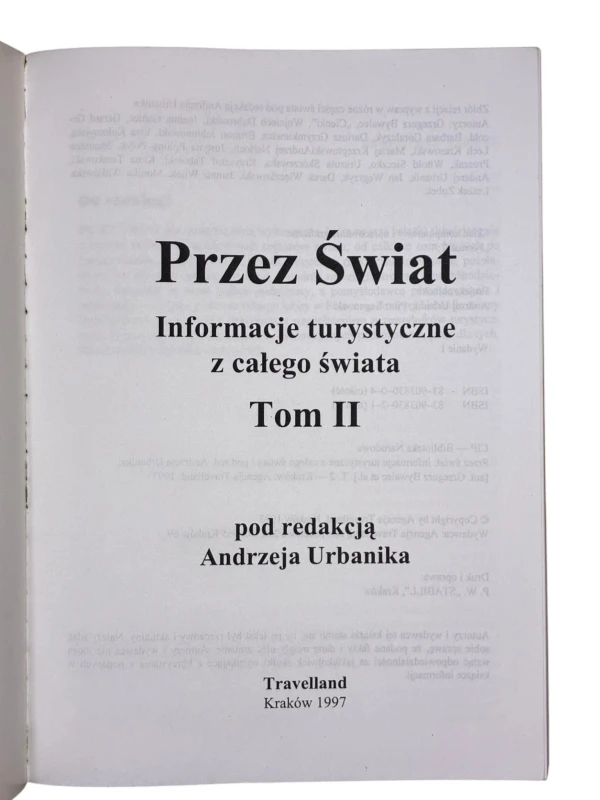 Przez świat Tom II Informacje turystyczne z całego świata Andrzej Urbanik