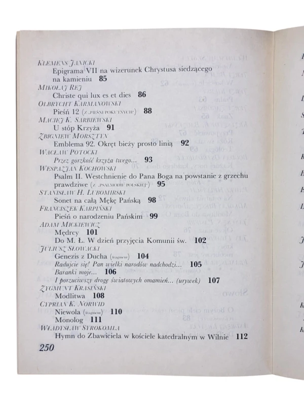 Każdej nocy każdego dnia Antologia polskiej liryki religijnej Tom 1