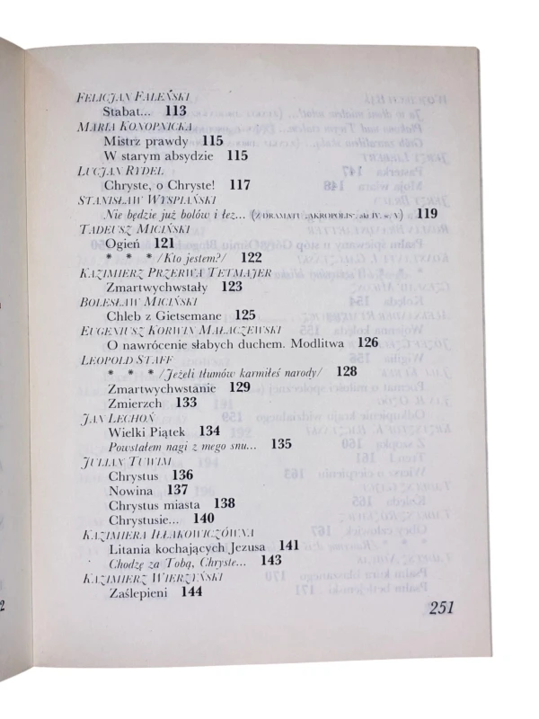 Każdej nocy każdego dnia Antologia polskiej liryki religijnej Tom 1