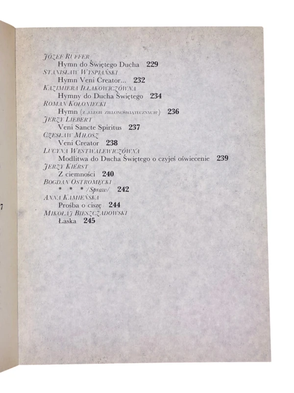 Każdej nocy każdego dnia Antologia polskiej liryki religijnej Tom 1