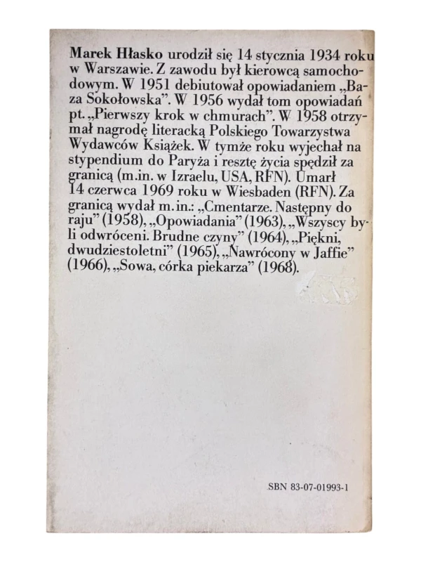 Opowiadania Marek Hłasko