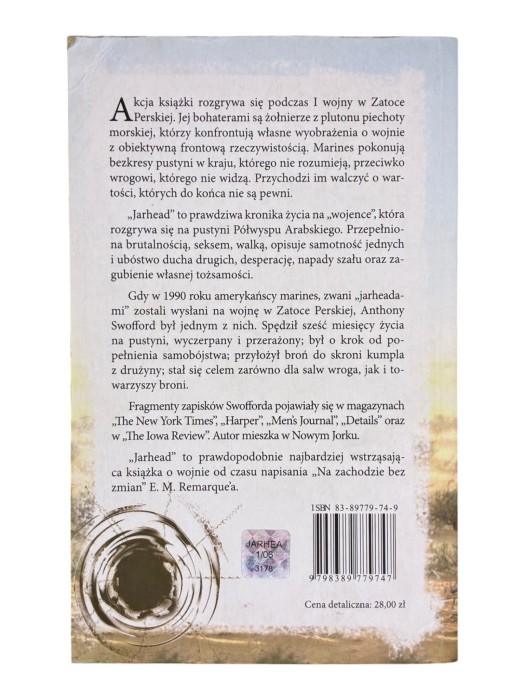 Jarhead Żołnierz piechoty morskiej Anthony Swofford
