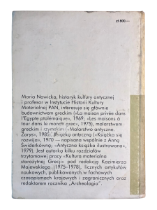Z dziejów malarstwa greckiego i rzymskiego Maria Nowicka