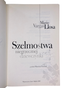 Szelmostwa niegrzecznej dziewczynki Mario Vargas Llosa