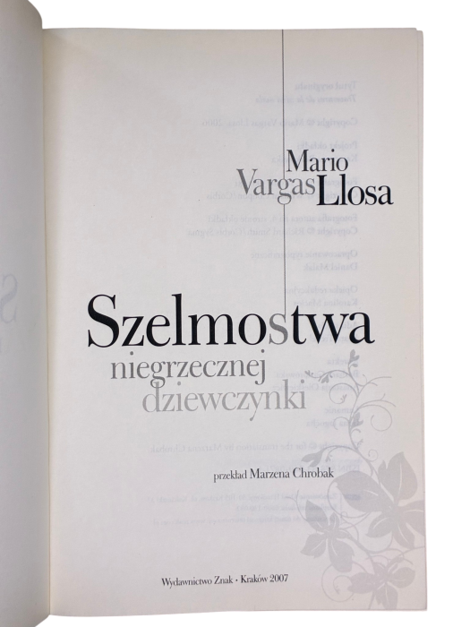 Szelmostwa niegrzecznej dziewczynki Mario Vargas Llosa