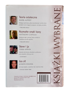 Książki wybrane. Teoria ostateczna. Rozmaite smaki kawy. Steve i ja. Gra sił
