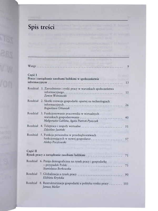 Zarządzanie zasobami ludzkimi w warunkach nowej gospodarki red. Zenon Wiśniewski, Aleksy Pocztowski