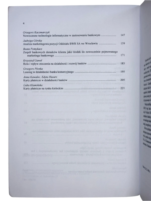Wybrane zagadnienia bankowości 1997-1998