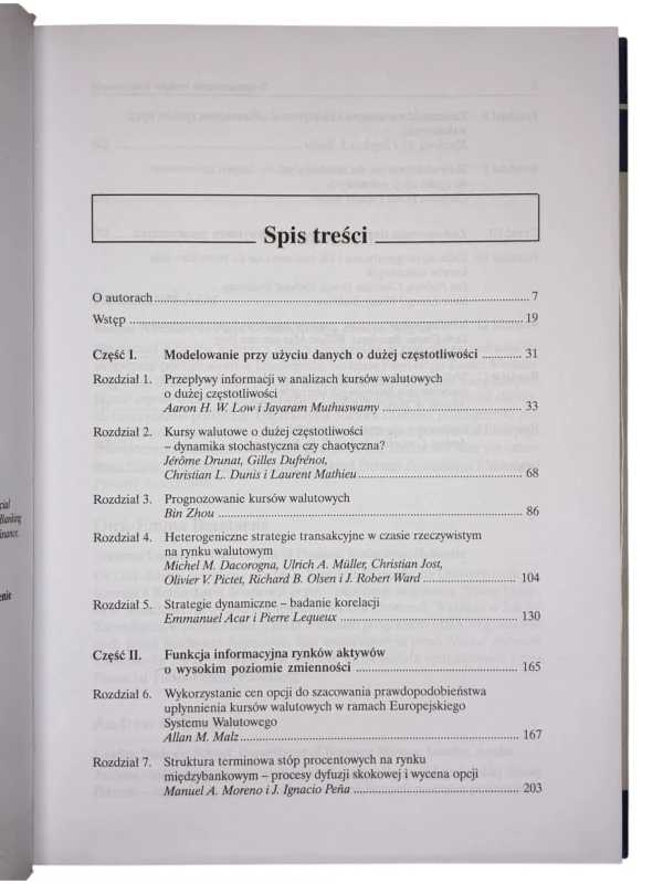 Prognozowanie rynków finansowych Christian L. Dunis