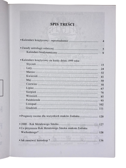 2000 kalendarz księżycowy