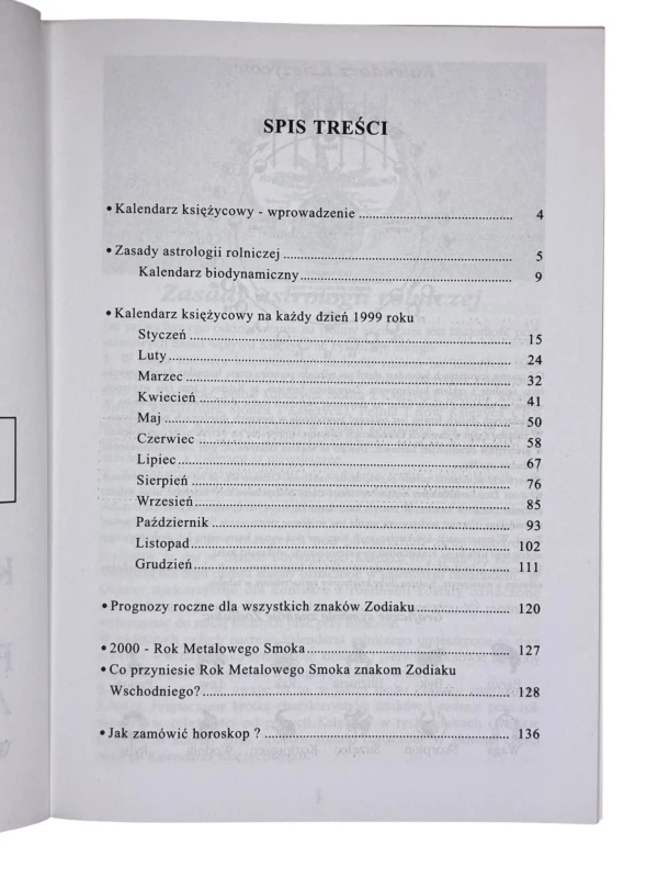 2000 kalendarz księżycowy