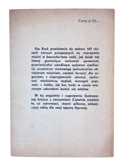 Gimnastyka izomeryczna dla zdrowia i sylwetki Ilse Buck