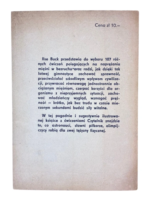 Gimnastyka izomeryczna dla zdrowia i sylwetki Ilse Buck
