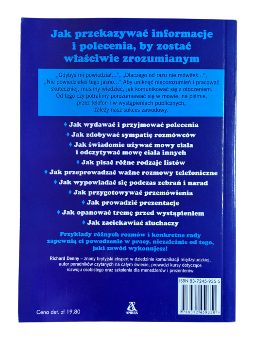 Sztuka mówienia i porozumiewania się kluczem do sukcesu w pracy Richard Denny