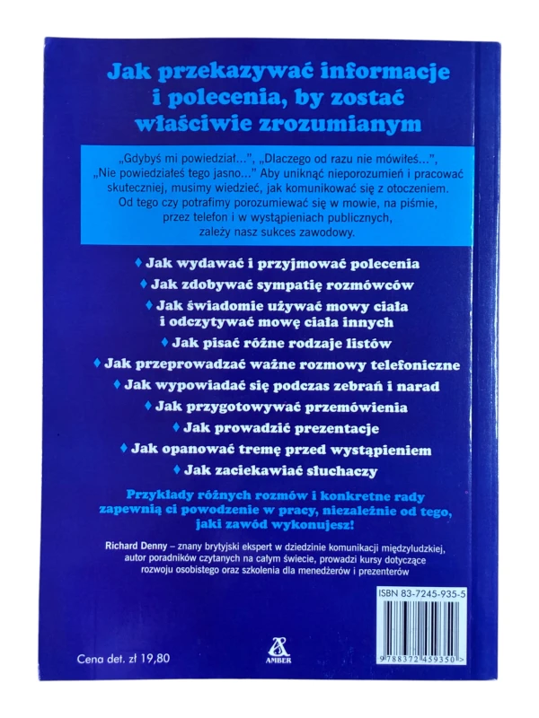 Sztuka mówienia i porozumiewania się kluczem do sukcesu w pracy Richard Denny