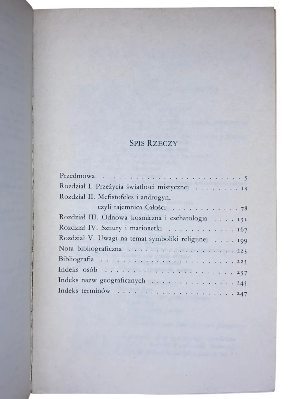 Mefistofeles i androgyn Mircea Eliade