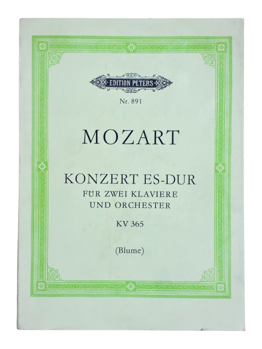 Mozart Konzert Es-Dur für zwei Klaviere KV 365 Edition Peters Nr. 891