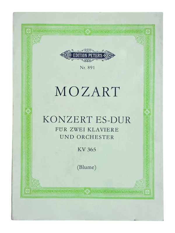 Mozart Konzert Es-Dur für zwei Klaviere KV 365 Edition Peters Nr. 891
