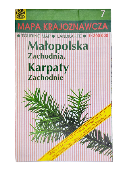 Mapa Krajoznawcza PPWK 7 Małopolska Zachodnia Karpaty Zachodnie 1995