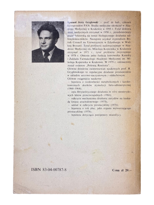 Prostacyklina a miażdżyca Ryszard Gryglewski
