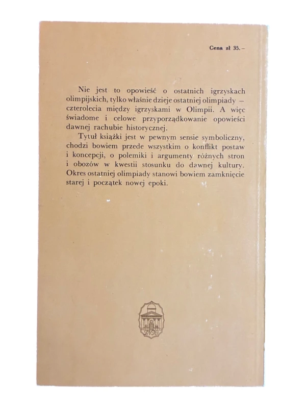 Ostatnia olimpiada Aleksander Krawczuk