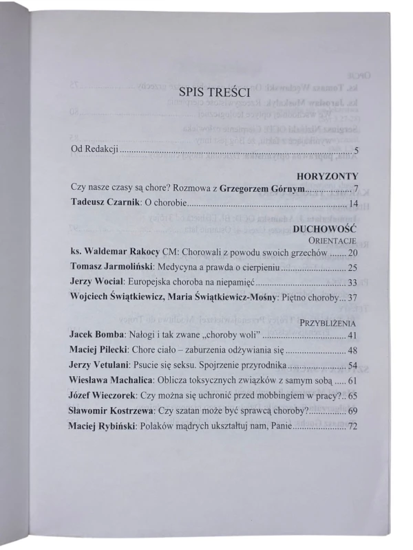 Zeszyty Karmelitańskie Dotknięci chorobą 4 (37) 2006