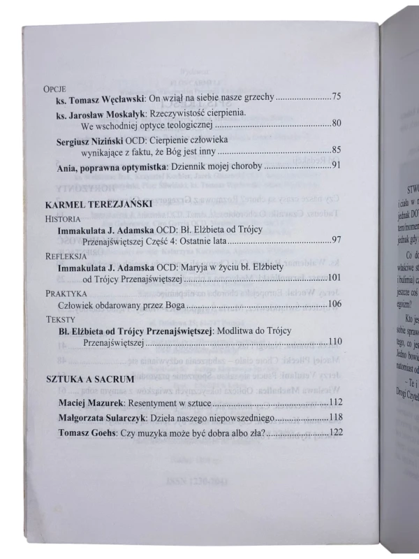 Zeszyty Karmelitańskie Dotknięci chorobą 4 (37) 2006