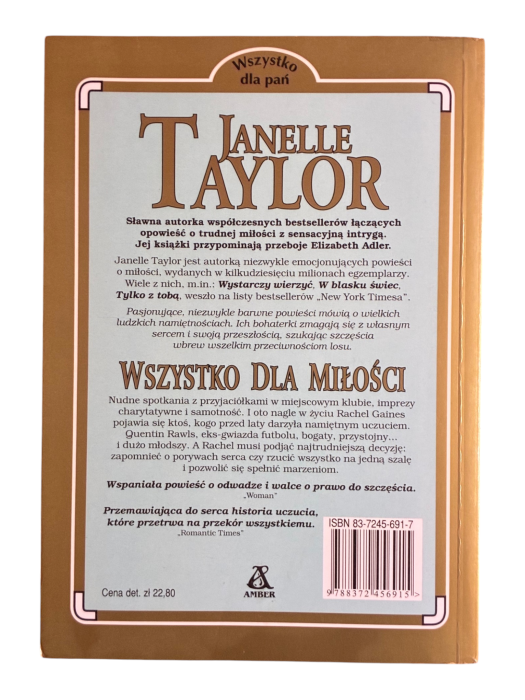 Wszystko Dla Miłości Janelle Taylor