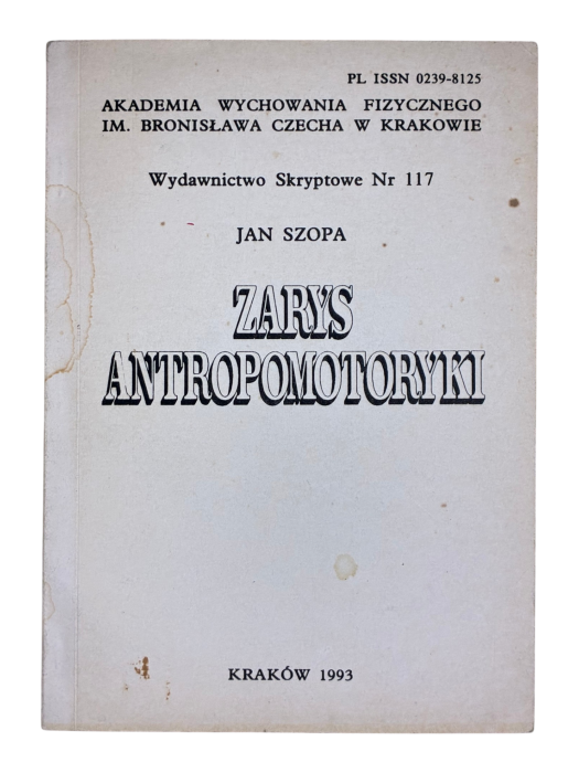 Zarys antropomotoryki Jan Szopa