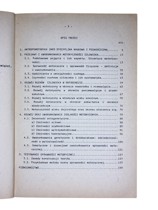 Zarys antropomotoryki Jan Szopa