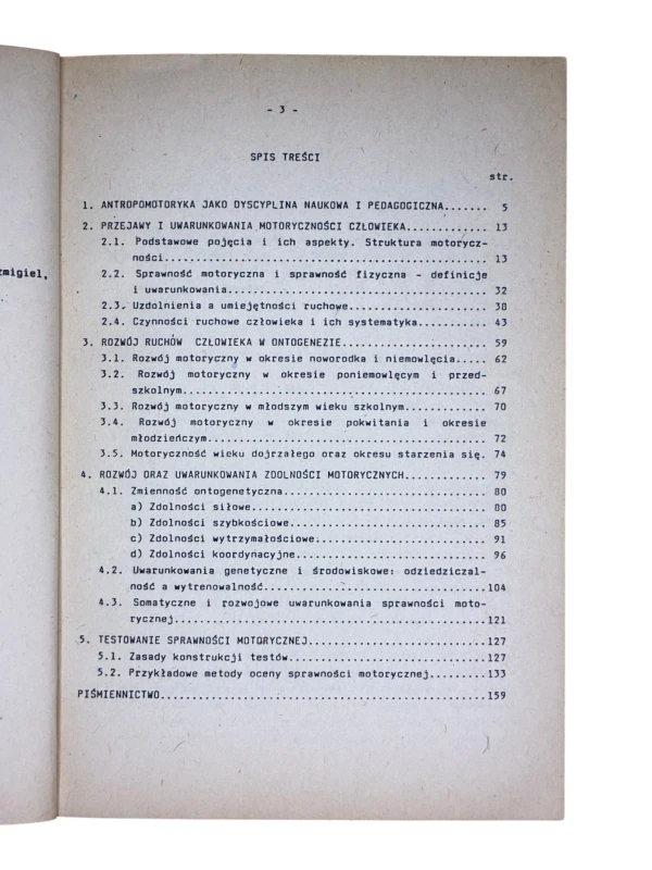 Zarys antropomotoryki Jan Szopa