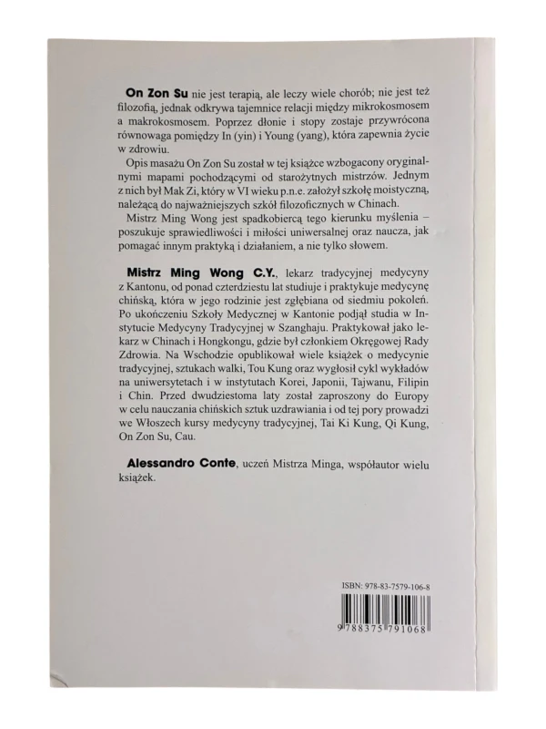 Sekretne mapy On Zon Su. Starożytny chiński masaż stóp Ming Wong C.Y., Alessandro Conte