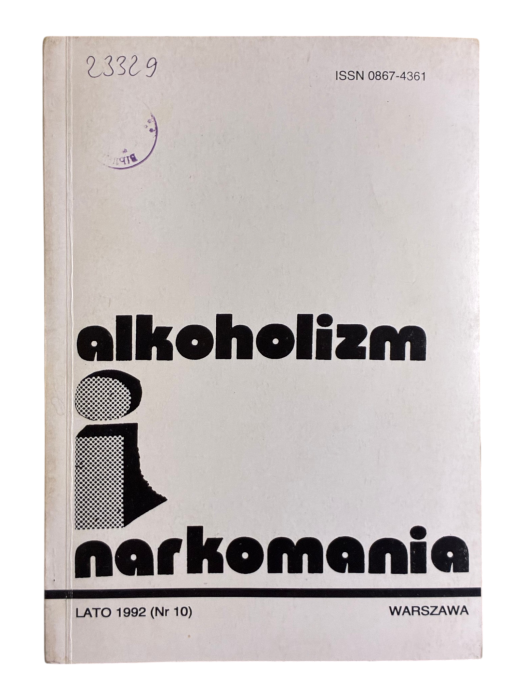 Alkoholizm i narkomania Lato 1992 Nr 10