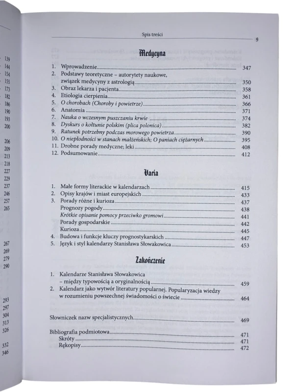 Studium z dziejów krakowskich kalendarzy astrologicznych XVII wieku Małgorzata Krzysztofik