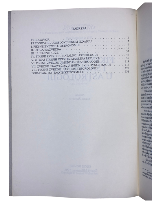 Fiksne zvezde i sazvežđa u astrologiji Vivian Robson