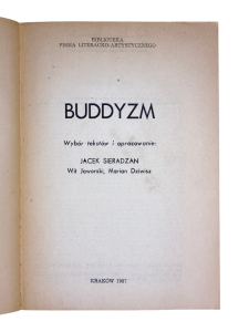 Buddyzm Jacek Sieradzan